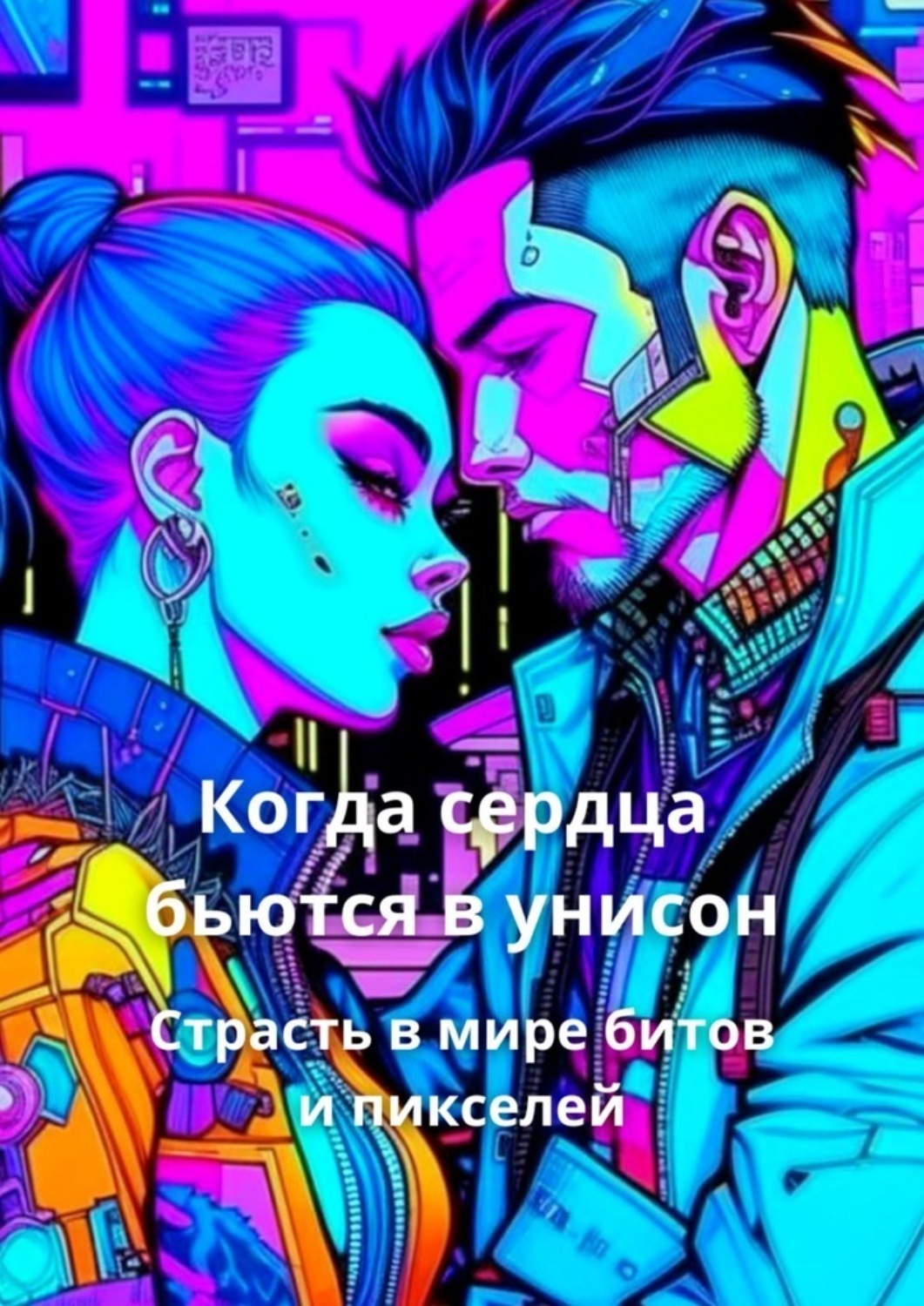 Обложка книги «Когда сердца бьются в унисон. Страсть в мире битов и пикселей»