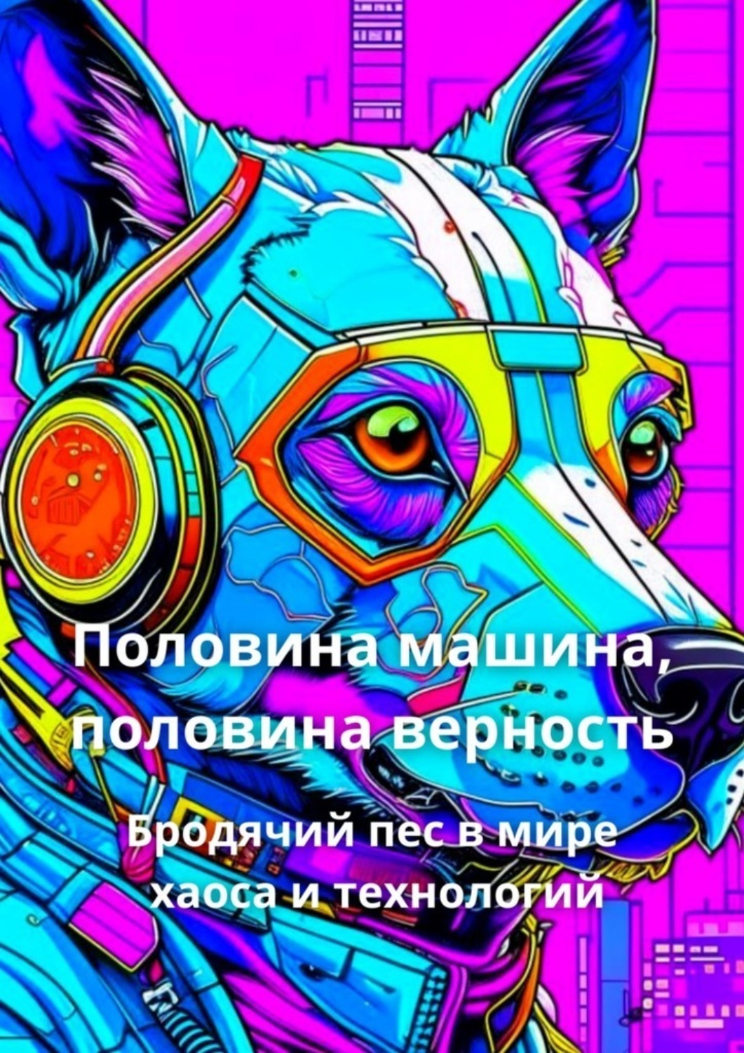 Обложка книги «Половина машина, половина верность. Бродячий пес в мире хаоса и технологий»