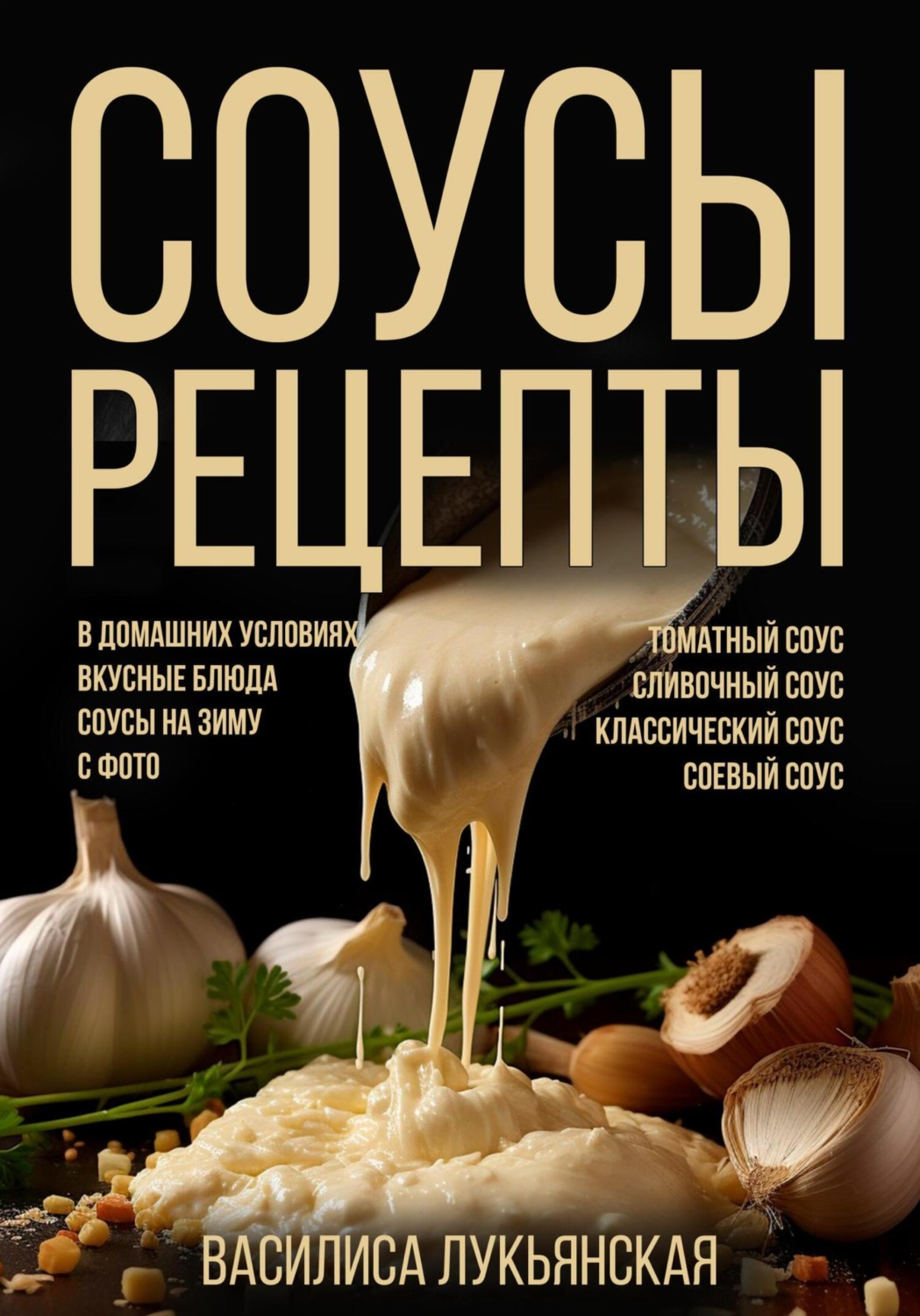 Обложка книги «Соусы. Рецепты. Томатный соус. Сливочный соус. Классический соус. Соевый соус. В домашних условиях. Вкусные блюда. Соусы на зиму с фото»