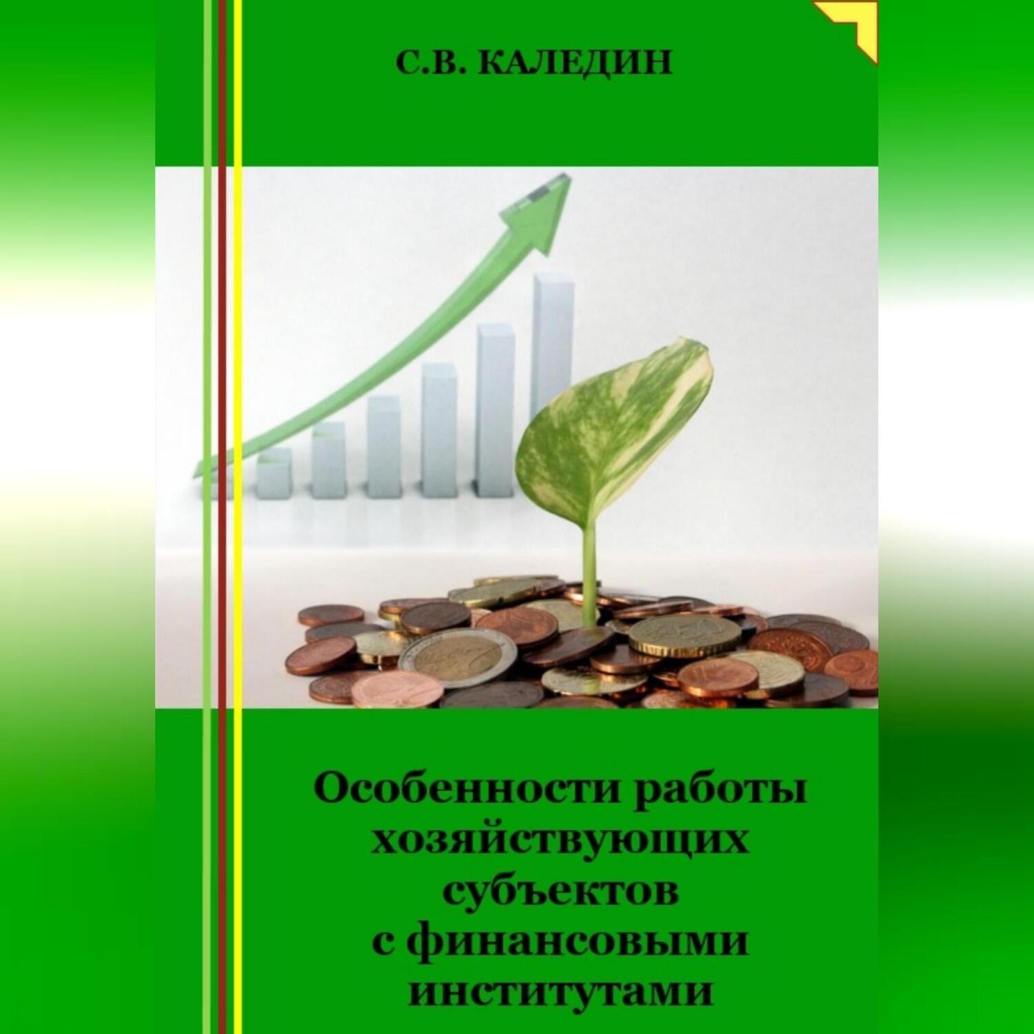 Обложка книги «Особенности работы хозяйствующих субъектов с финансовыми институтами»