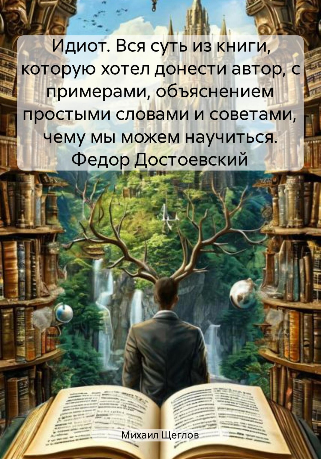 Обложка книги «Идиот. Вся суть из книги, которую хотел донести автор, с примерами, объяснением простыми словами и советами, чему мы можем научиться. Федор Достоевский»