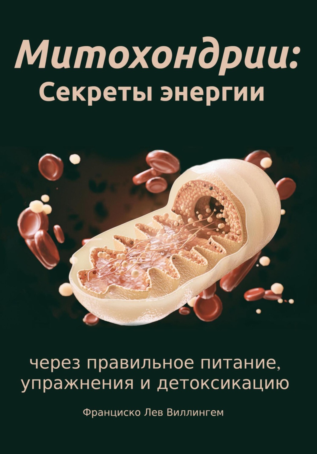 Обложка книги «Митохондрии: секреты энергии через правильное питание, упражнения и детоксикацию»
