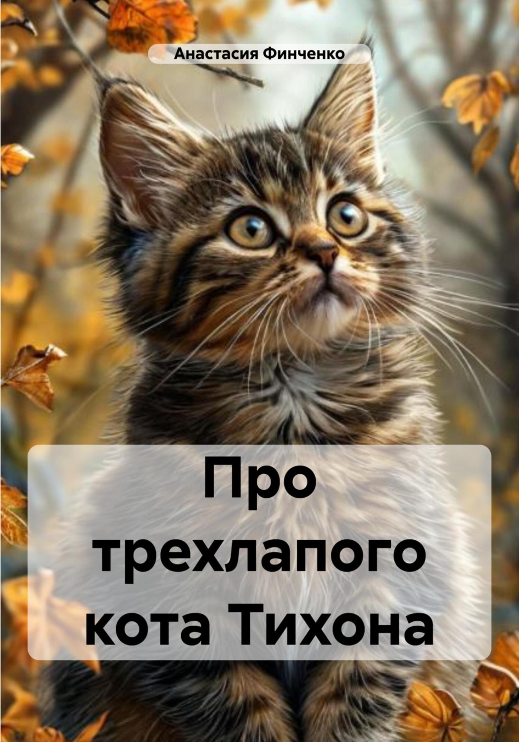 Обложка книги «Про трехлапого кота Тихона»