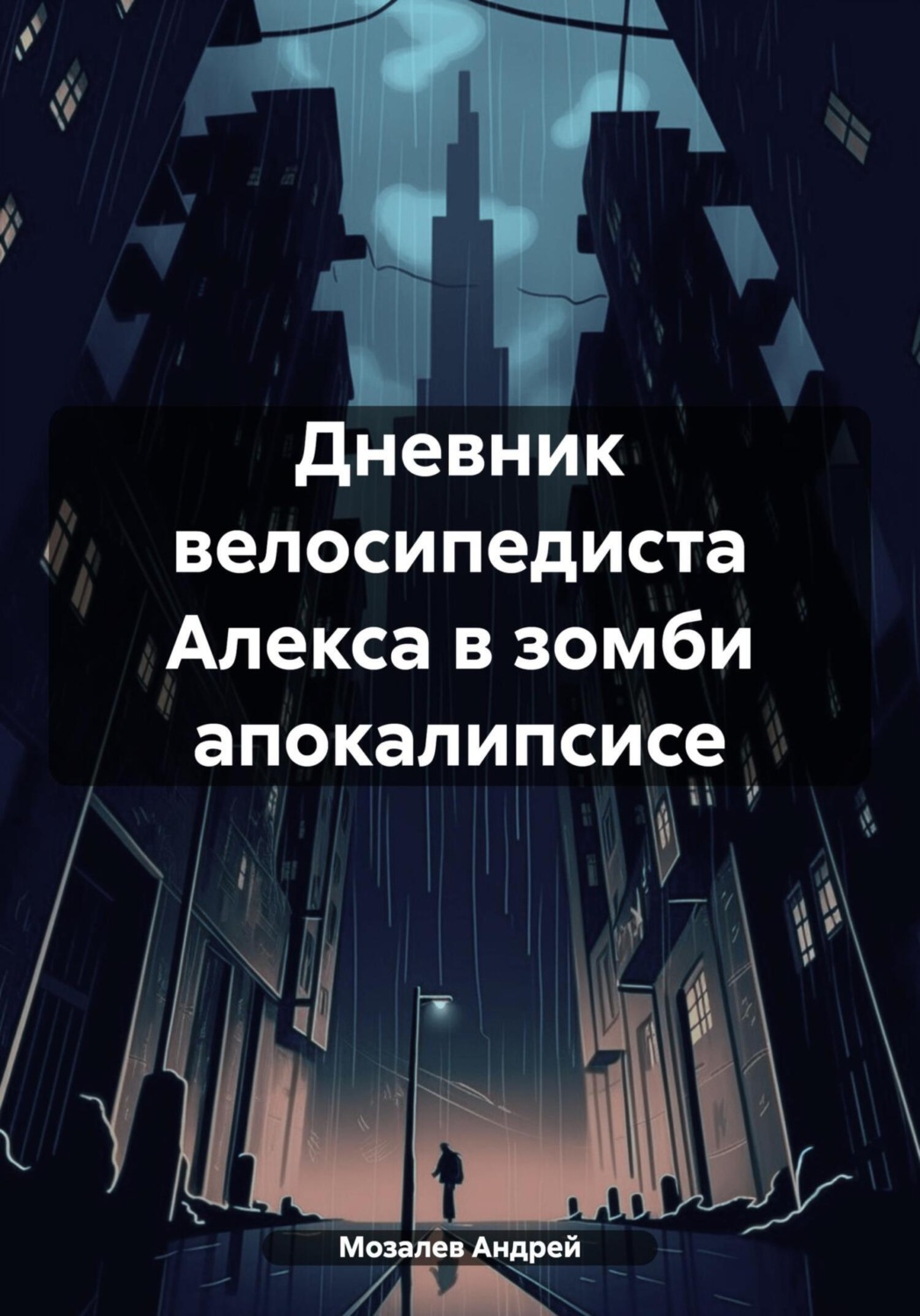 Обложка книги «Дневник велосипедиста Алекса в зомби апокалипсисе»