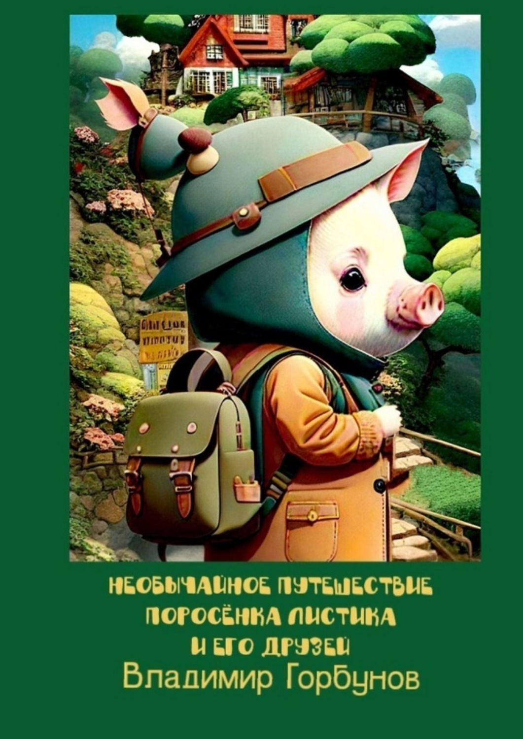 Обложка книги «Необычайное путешествие поросёнка Листика и его друзей»