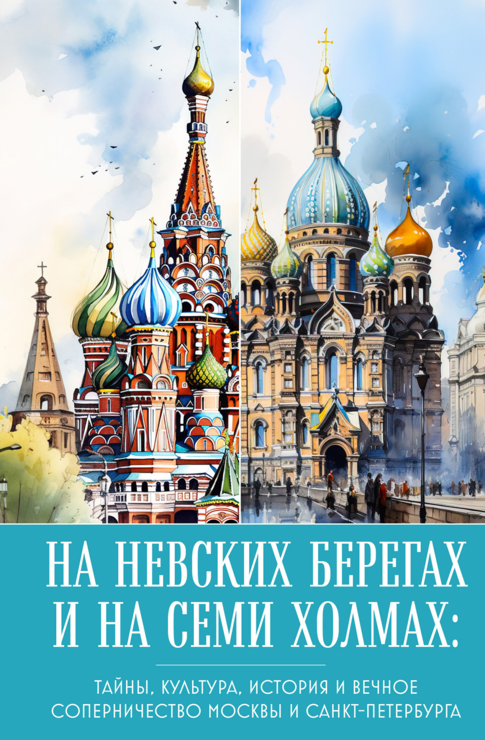 Обложка книги «На невских берегах и на семи холмах. Тайны, культура, история и вечное соперничество Москвы и Санкт-Петербурга»
