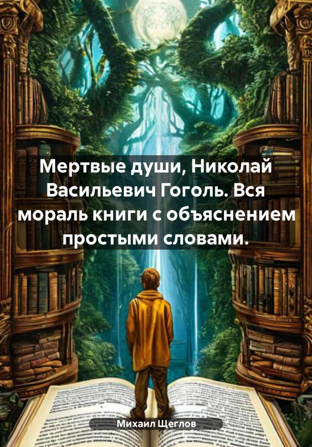 Обложка книги «Мертвые души, Николай Васильевич Гоголь. Вся мораль книги с объяснением простыми словами.»