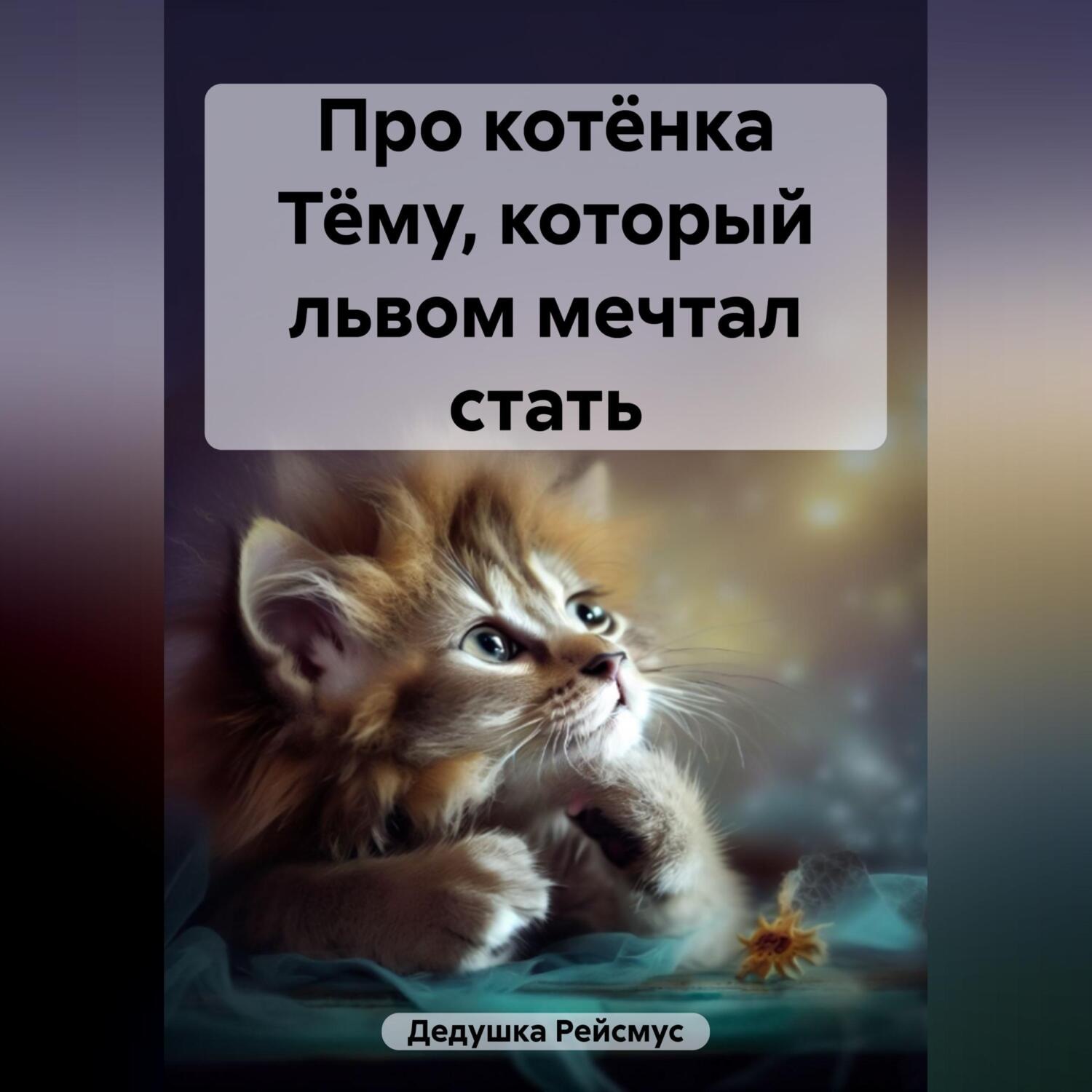 Обложка книги «Про котёнка Тёму, который львом мечтал стать»