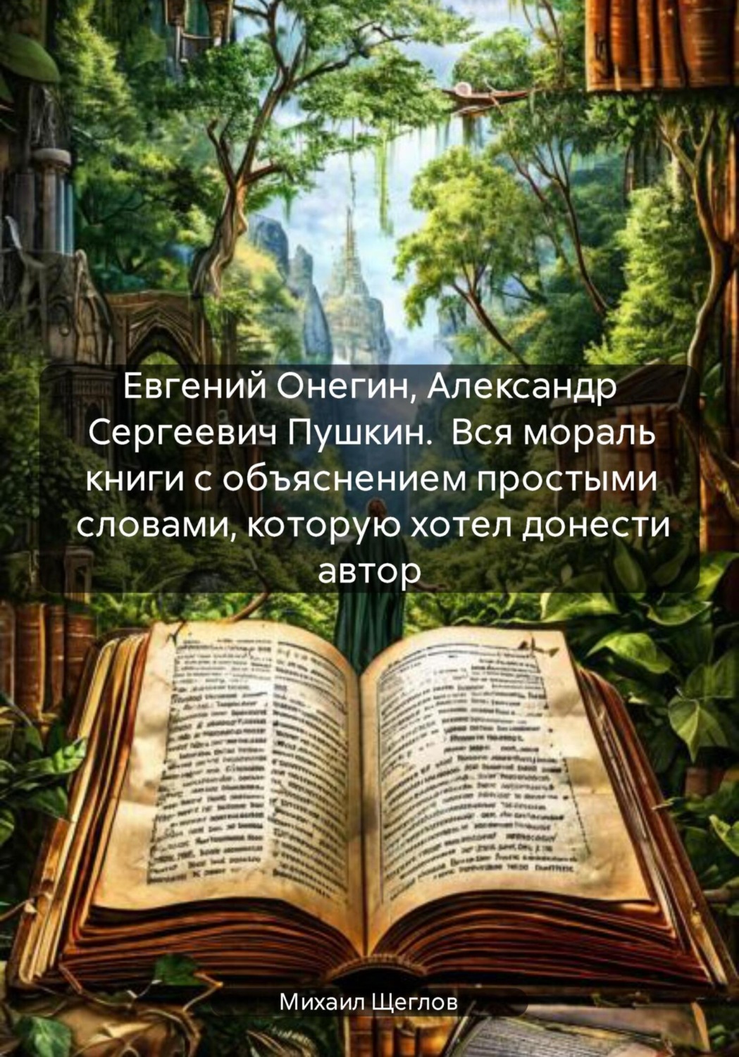Обложка книги «Евгений Онегин, Александр Сергеевич Пушкин. Вся мораль книги с объяснением простыми словами, которую хотел донести автор»