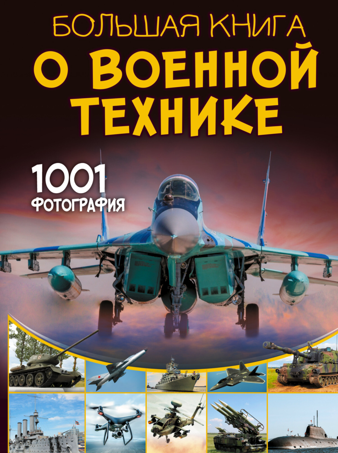 Обложка книги «Большая книга о военной технике. 1001 фотография»