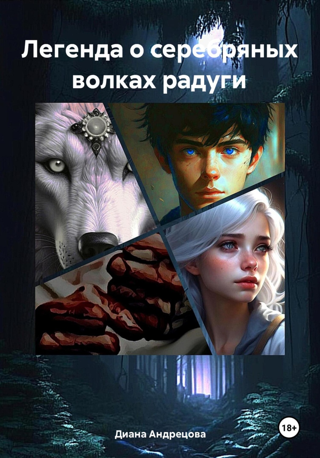 Обложка книги «Легенда о серебряных волках радуги»
