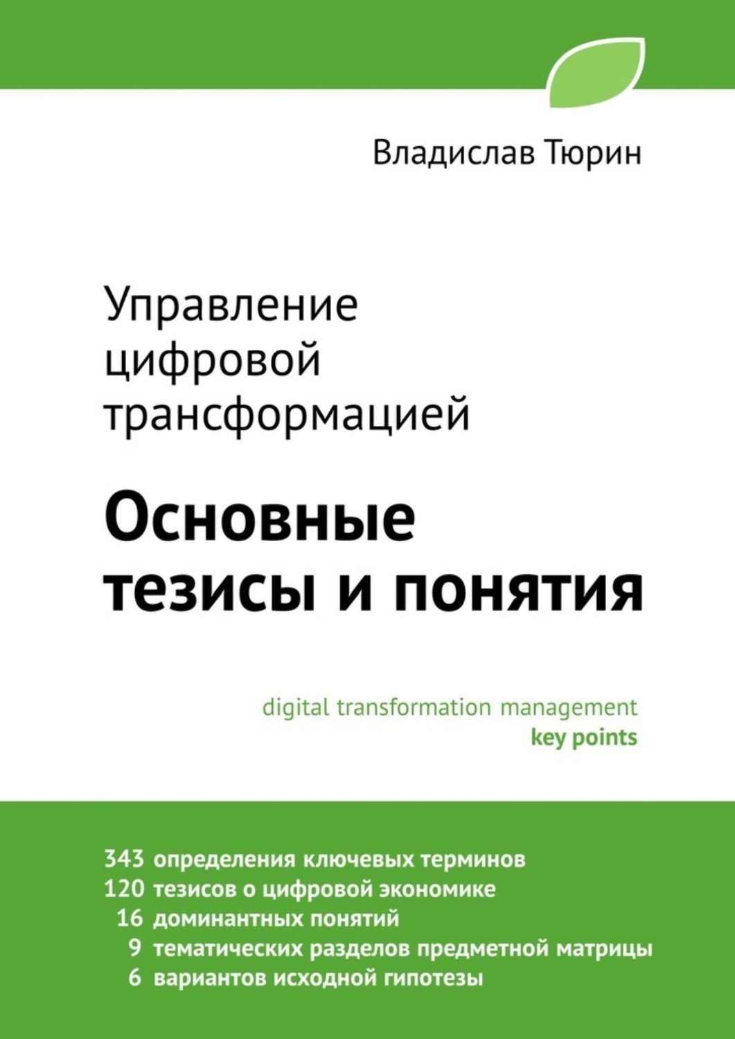 Обложка книги «Управление цифровой трансформацией. Основные тезисы и понятия»
