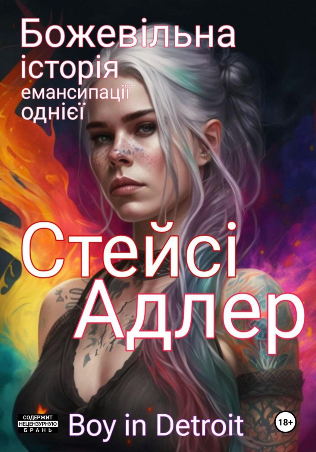 Обложка книги «Божевільна історія емансипації однієї Стейсі Адлер»