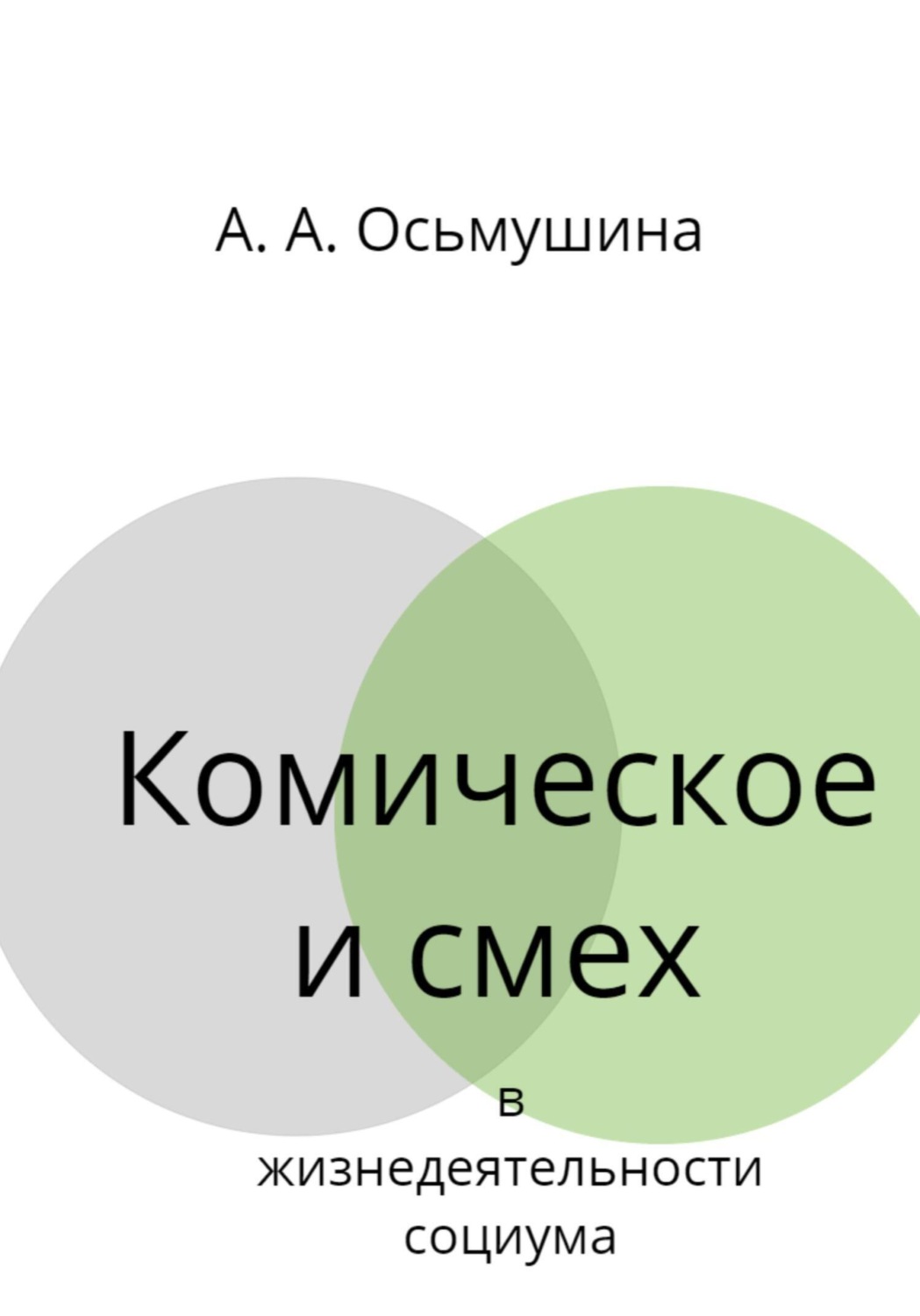 Обложка книги «Комическое и смех в жизнедеятельности социума»