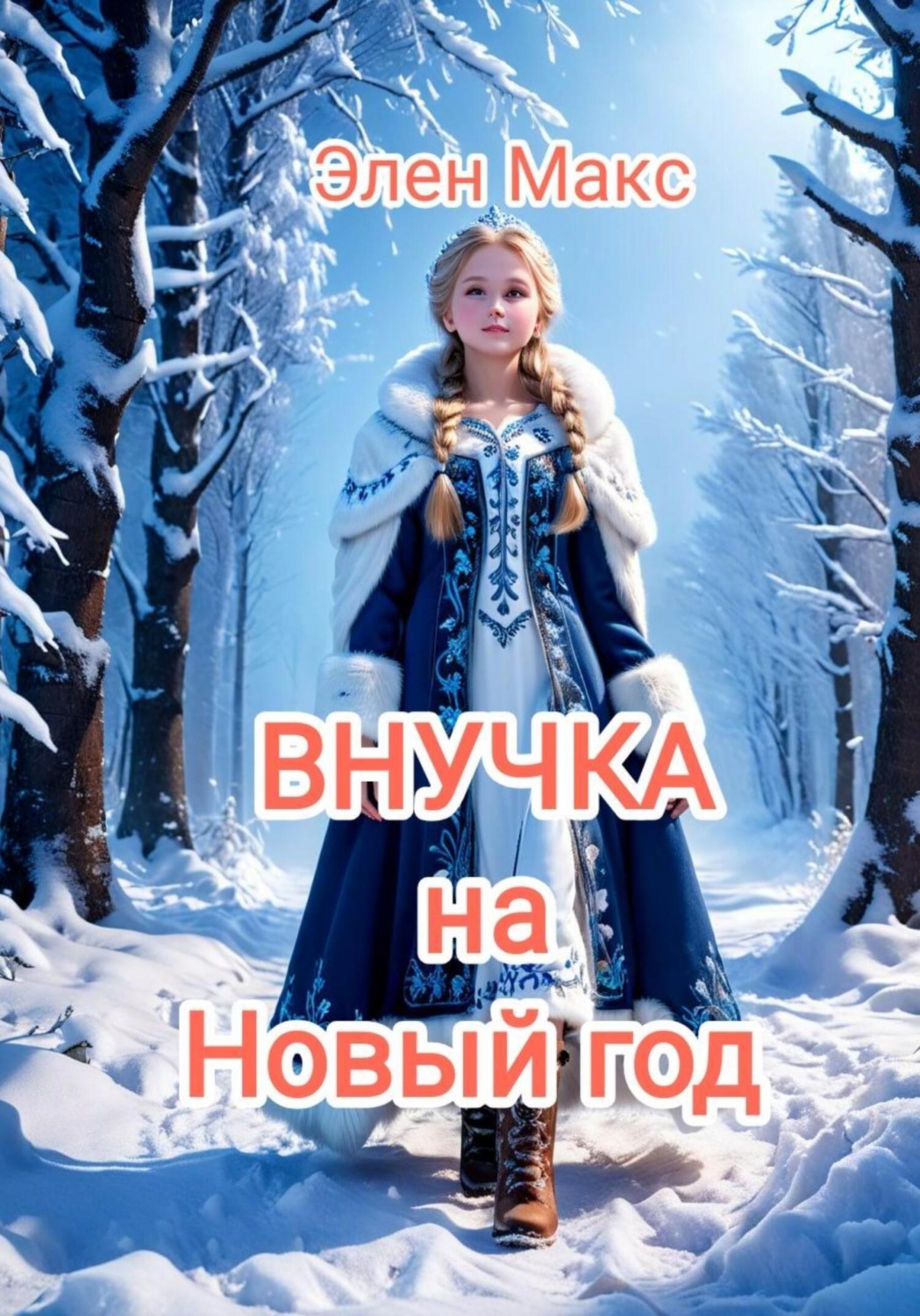Обложка книги «Внучка на Новый год»