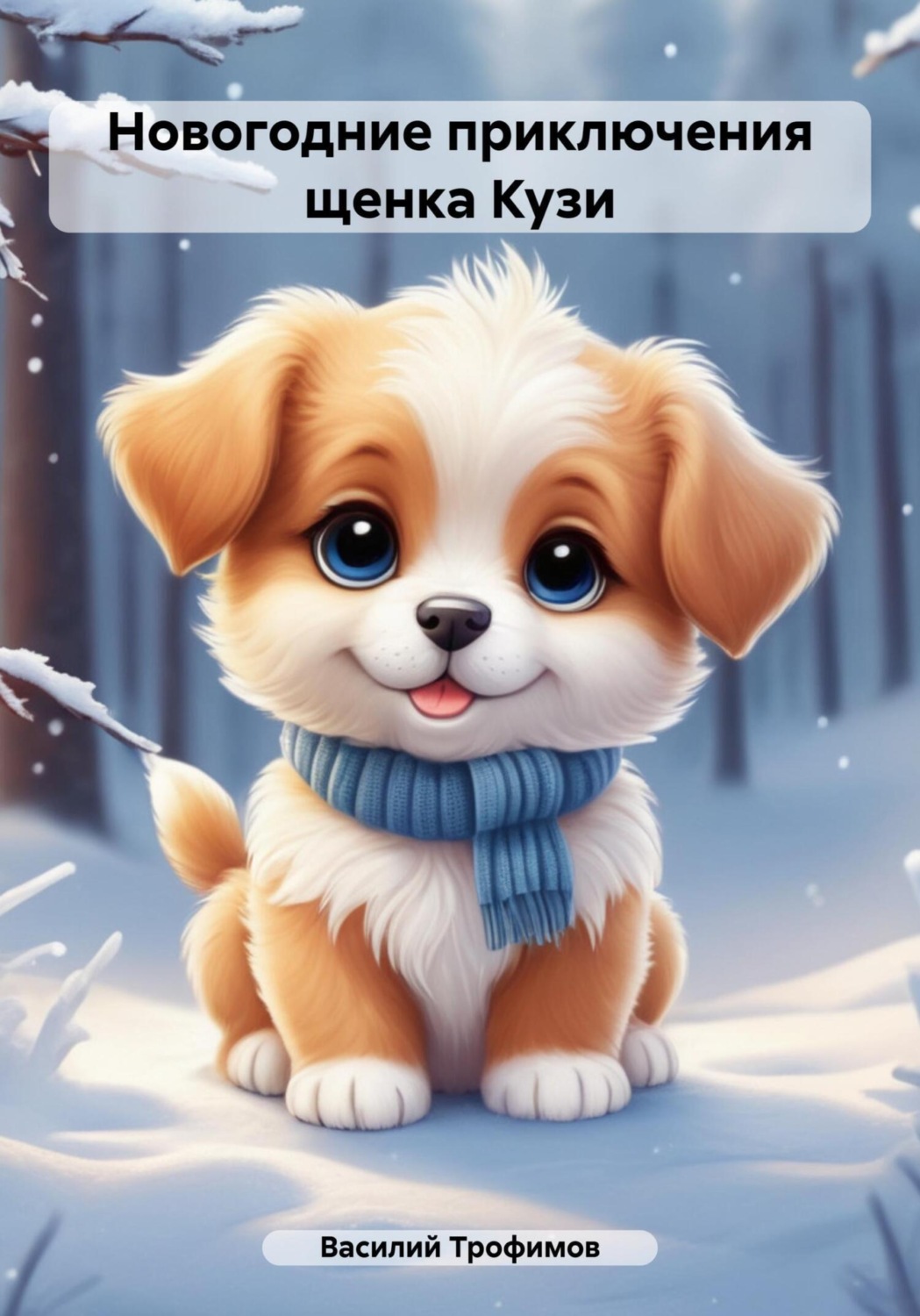 Обложка книги «Новогодние приключения щенка Кузи»