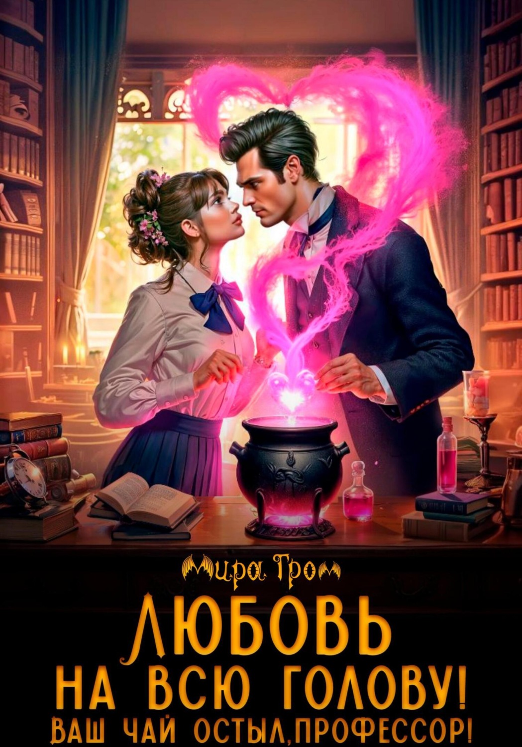 Обложка книги «Любовь на всю голову. Ваш чай остыл, профессор!»