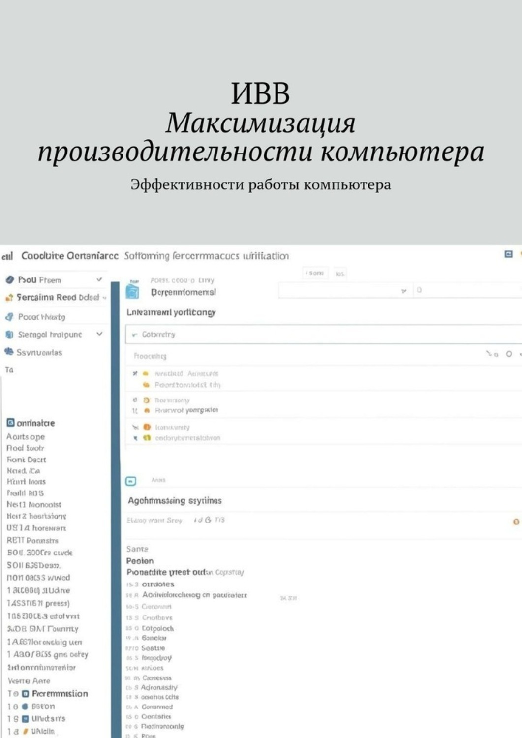 Обложка книги «Максимизация производительности компьютера. Эффективности работы компьютера»