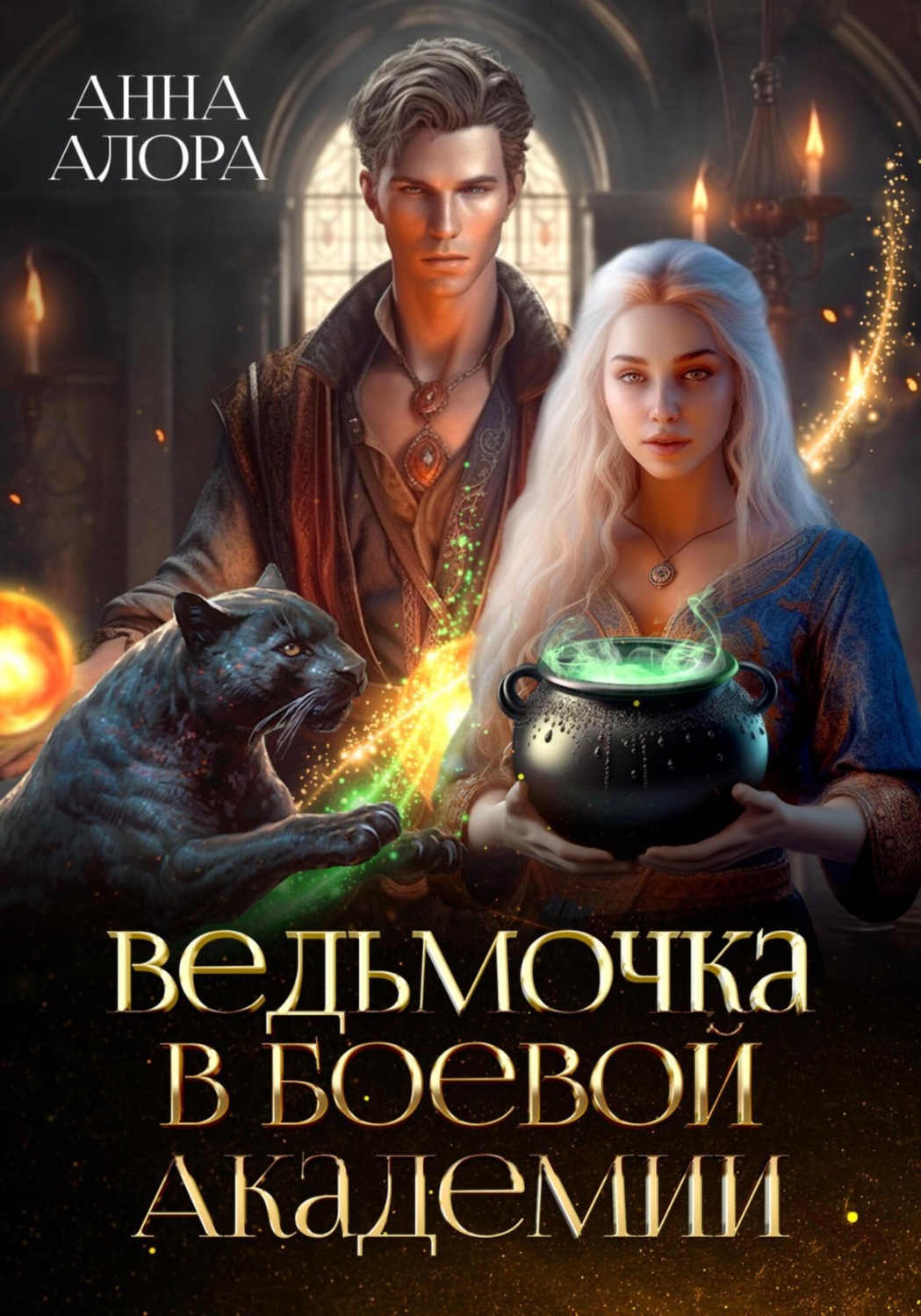 Обложка книги «Ведьмочка в Боевой Академии»
