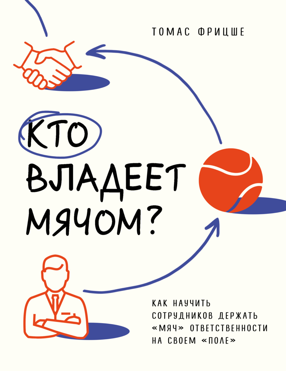 Обложка книги «Кто владеет мячом? Как научить сотрудников держать «мяч» ответственности на своем «поле»»