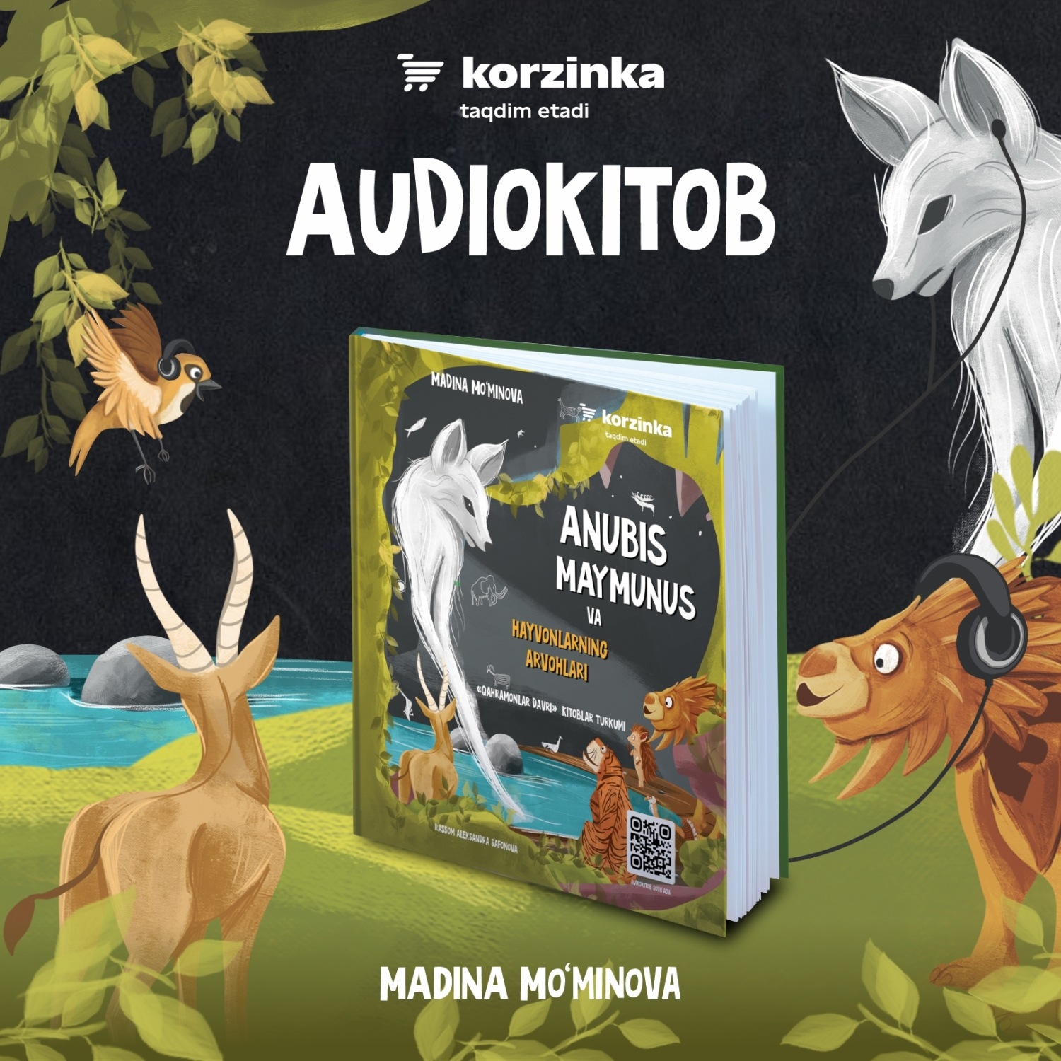 Обложка книги «Anubis Maymunus va hayvonlarning arvohlari»