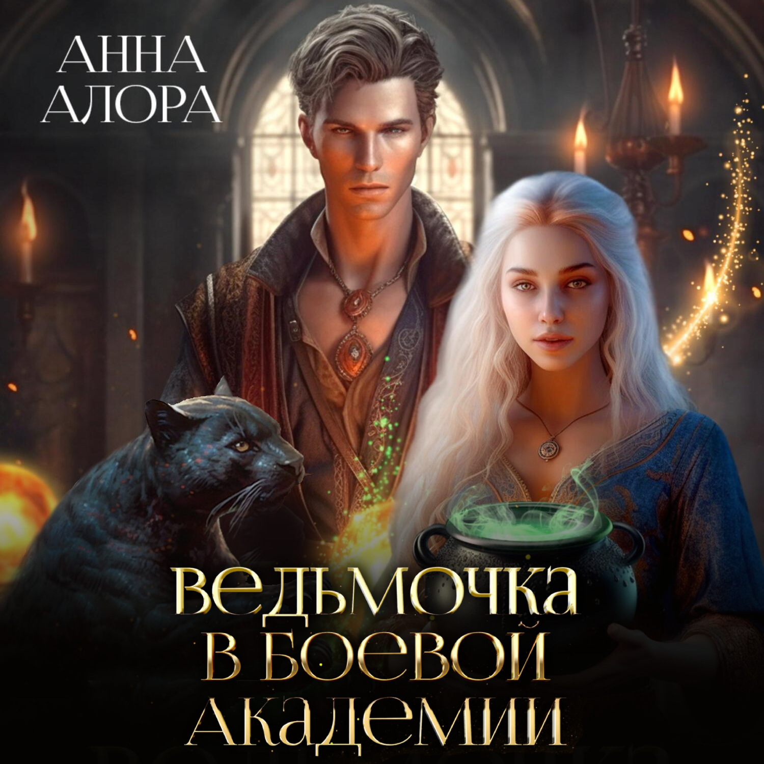 Обложка книги «Ведьмочка в Боевой Академии»