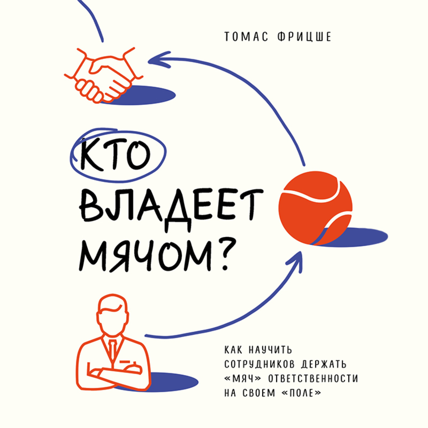 Обложка книги «Кто владеет мячом? Как научить сотрудников держать «мяч» ответственности на своем «поле»»