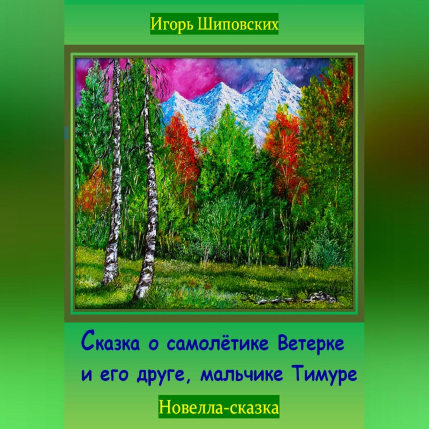 Обложка книги «Сказка о самолётике Ветерке и его друге, мальчике Тимуре»