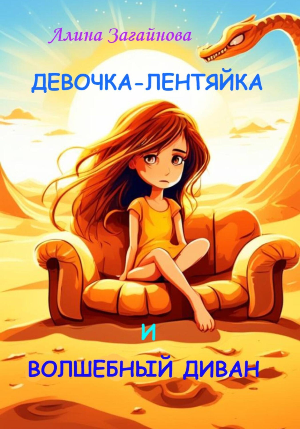 Обложка книги «Девочка-лентяйка и волшебный диван»