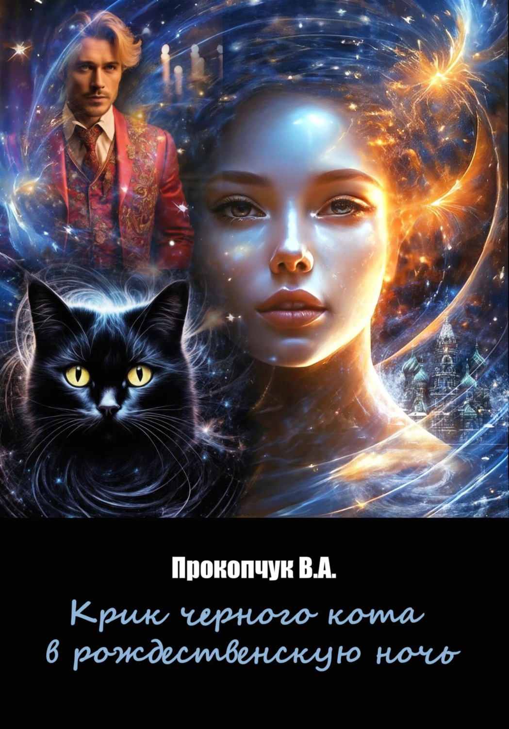 Обложка книги «Крик черного кота в рождественскую ночь»