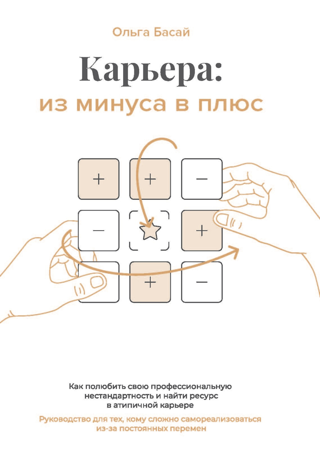 Обложка книги «Карьера: из минуса в плюс. Как полюбить свою профессиональную нестандартность и найти ресурс в атипичной карьере. Руководство для тех, кому сложно самореализоваться из-за постоянных перемен,»