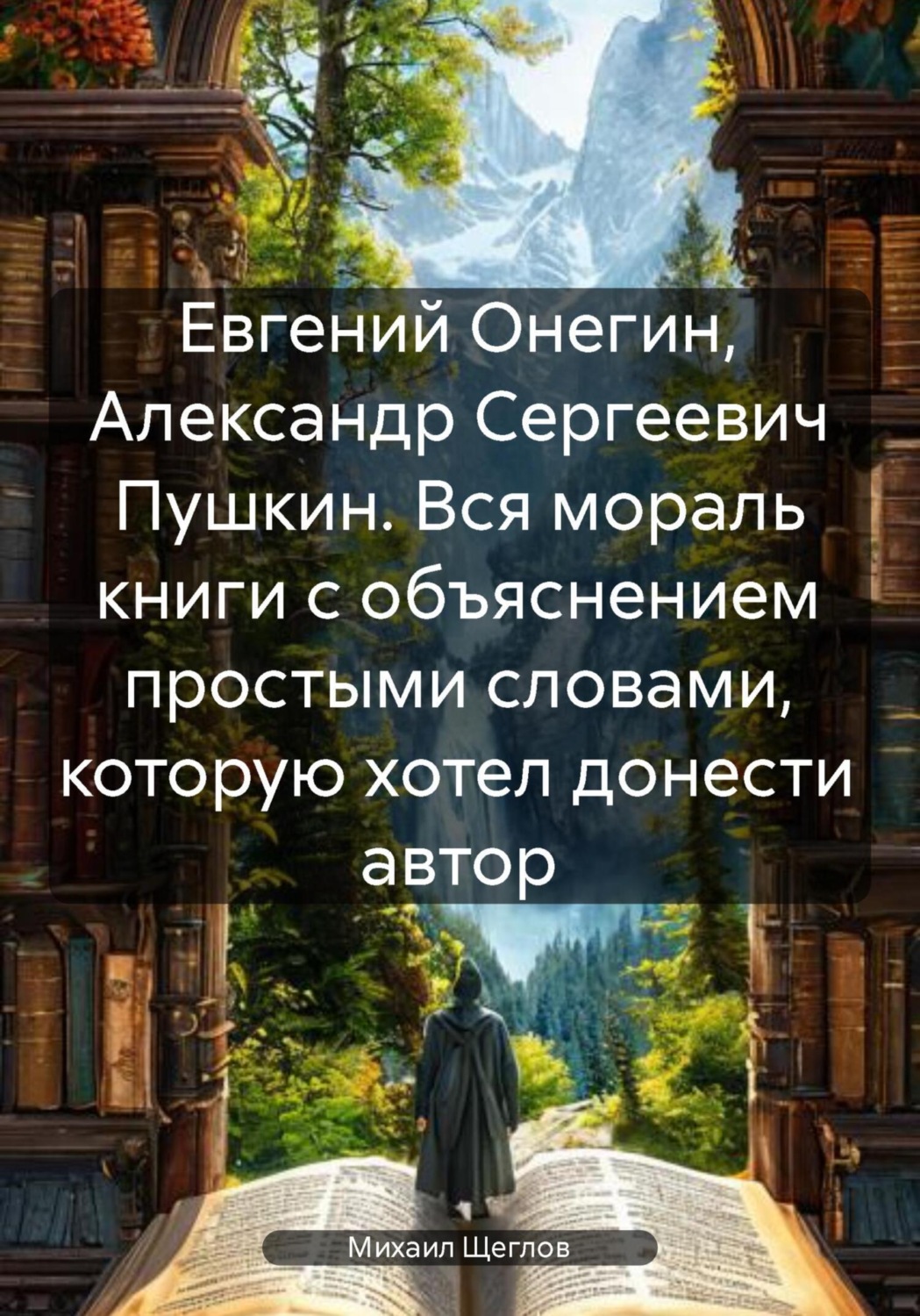 Обложка книги «Евгений Онегин, Александр Сергеевич Пушкин. Вся мораль книги с объяснением простыми словами, которую хотел донести автор»