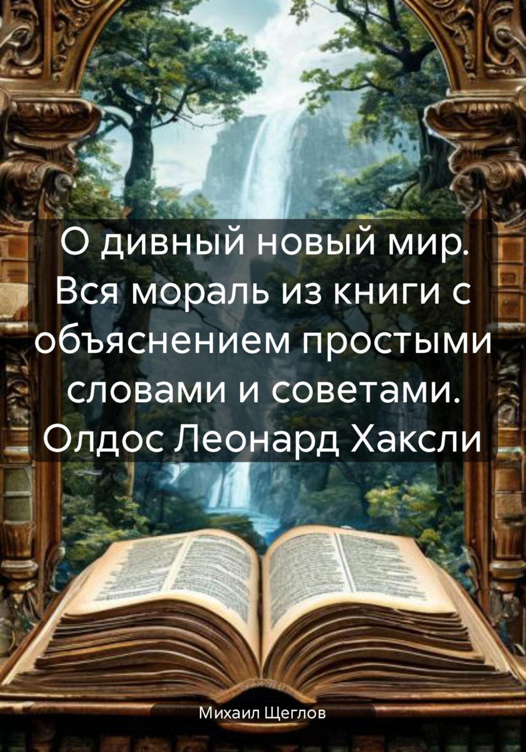 Обложка книги «О дивный новый мир. Вся мораль из книги с объяснением простыми словами и советами. Олдос Леонард Хаксли»