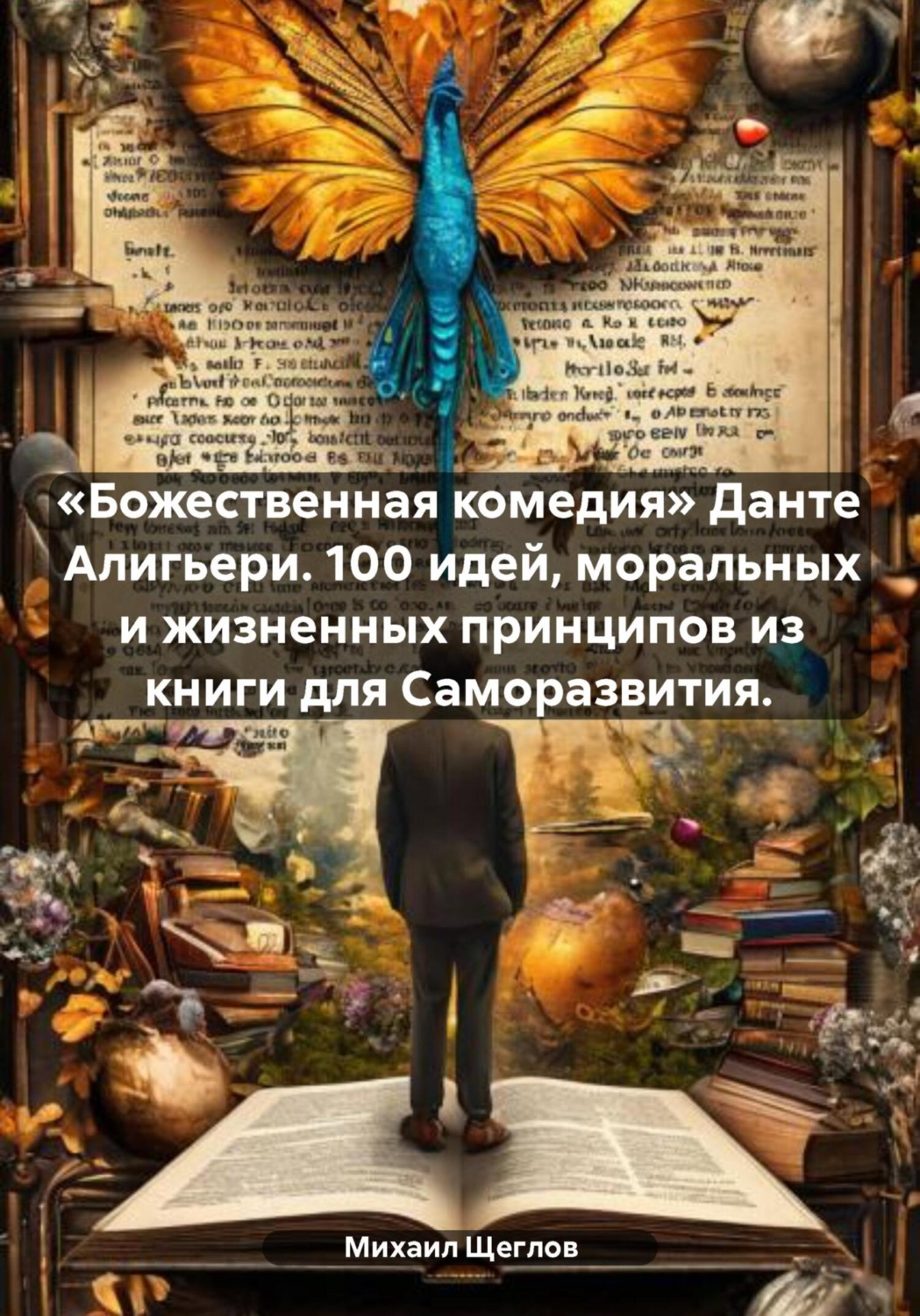 Обложка книги ««Божественная комедия» Данте Алигьери. 100 идей, моральных и жизненных принципов из книги для Саморазвития.»