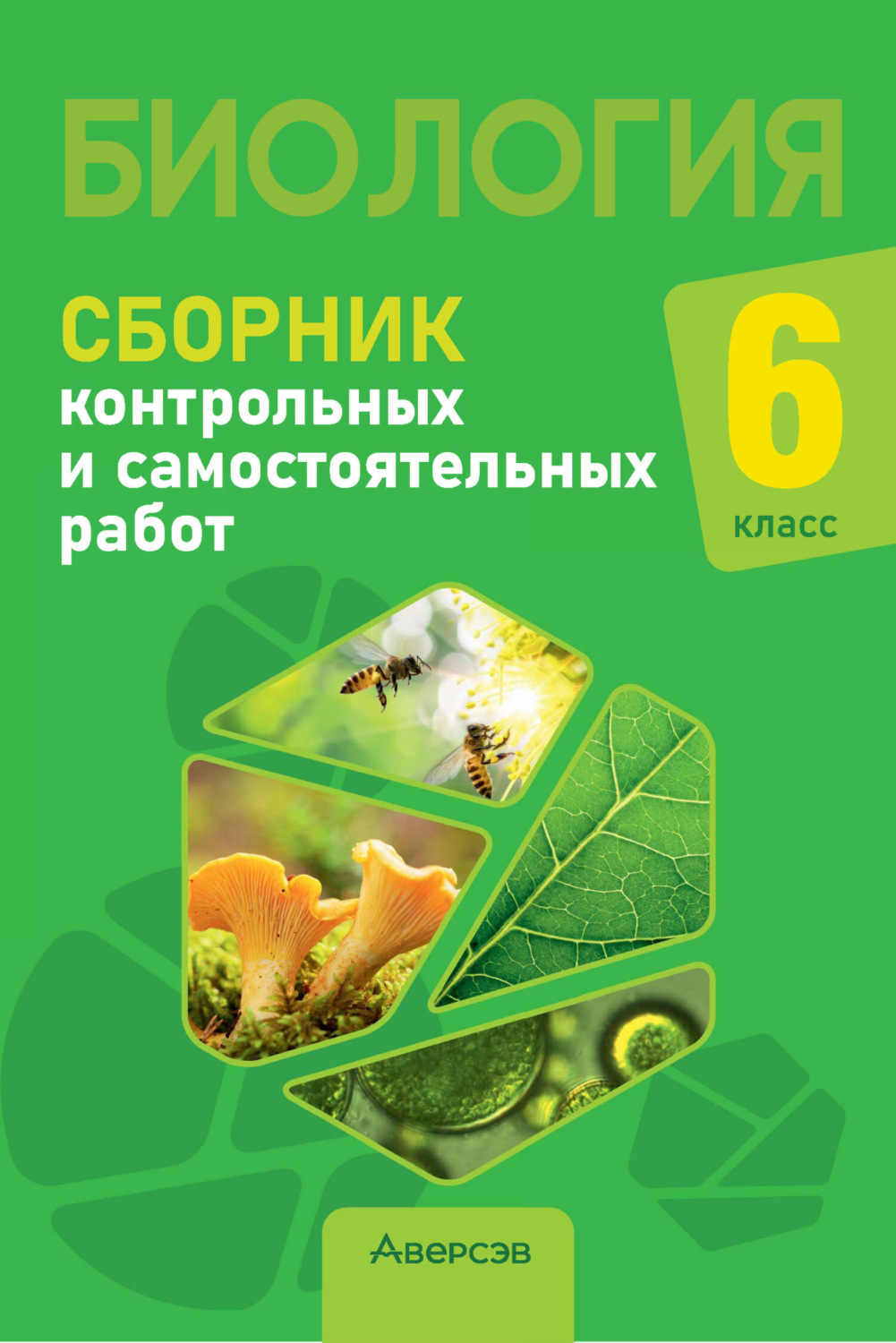 Обложка книги «Биология. 6 класс. Сборник контрольных и самостоятельных работ»