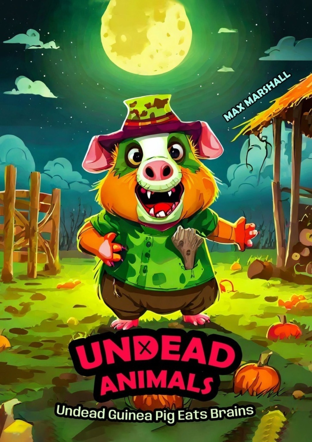 Обложка книги «Undead Guinea Pig Eats Brains. Undead Animals»