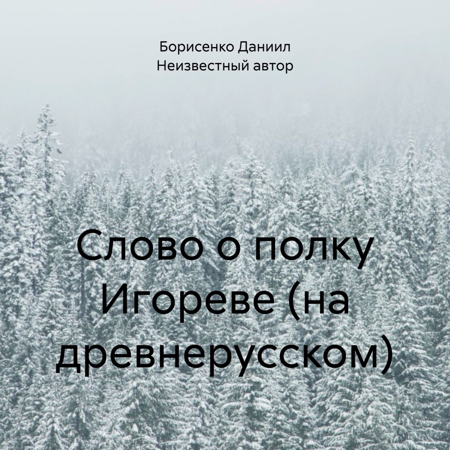 Обложка книги «Слово о полку Игореве (на древнерусском)»