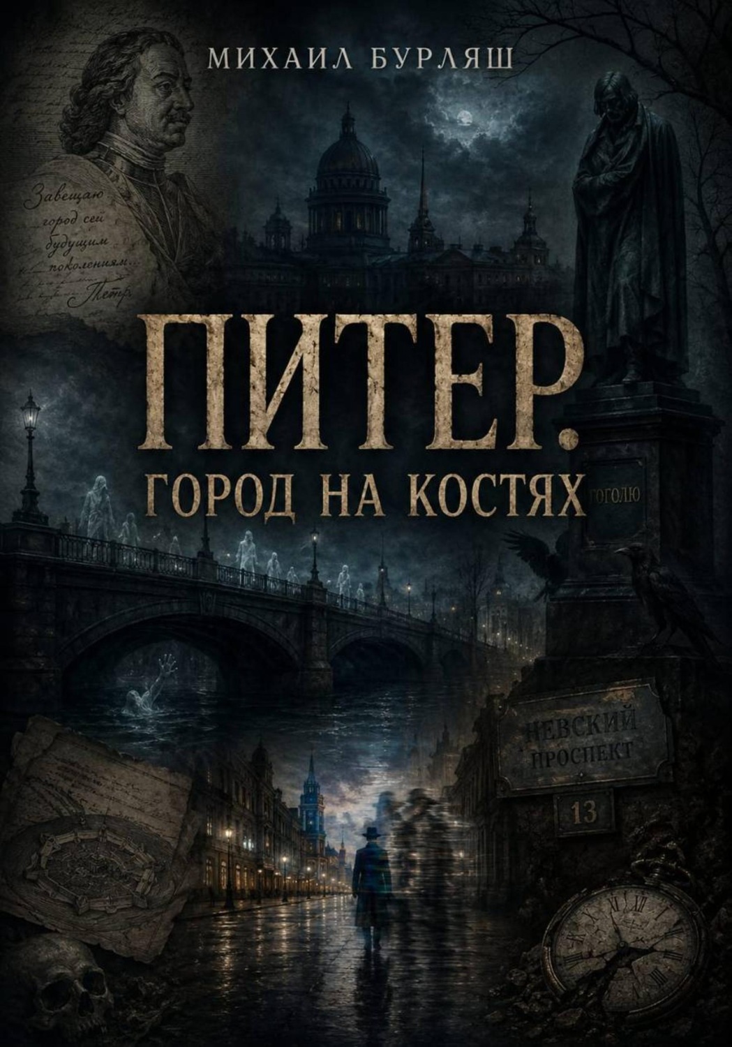 Обложка книги «Питер. Город на костях»