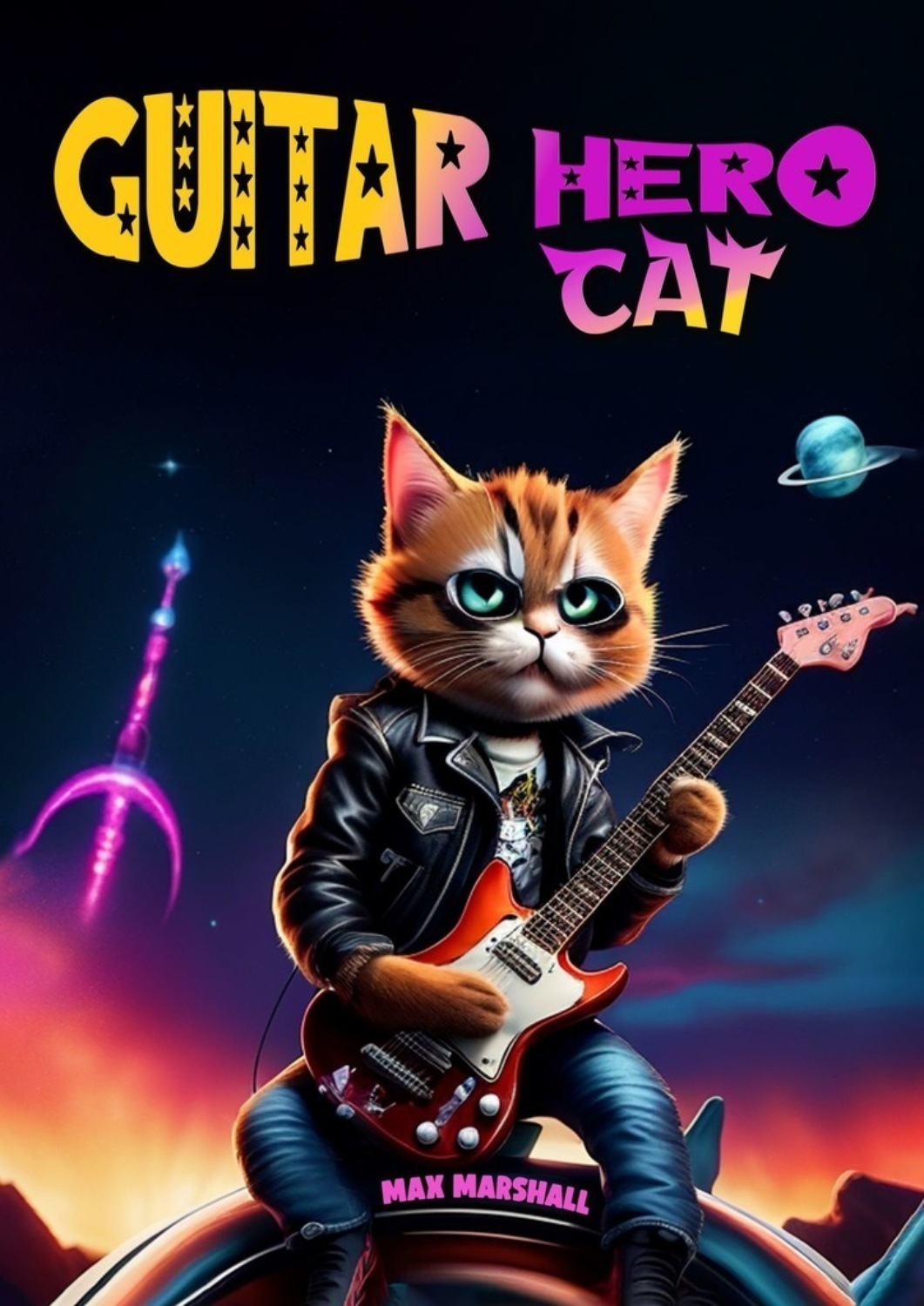 Обложка книги «Guitar Hero Cat»