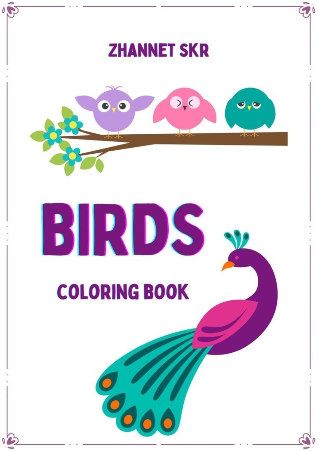 Обложка книги «Birds. Coloring Book»