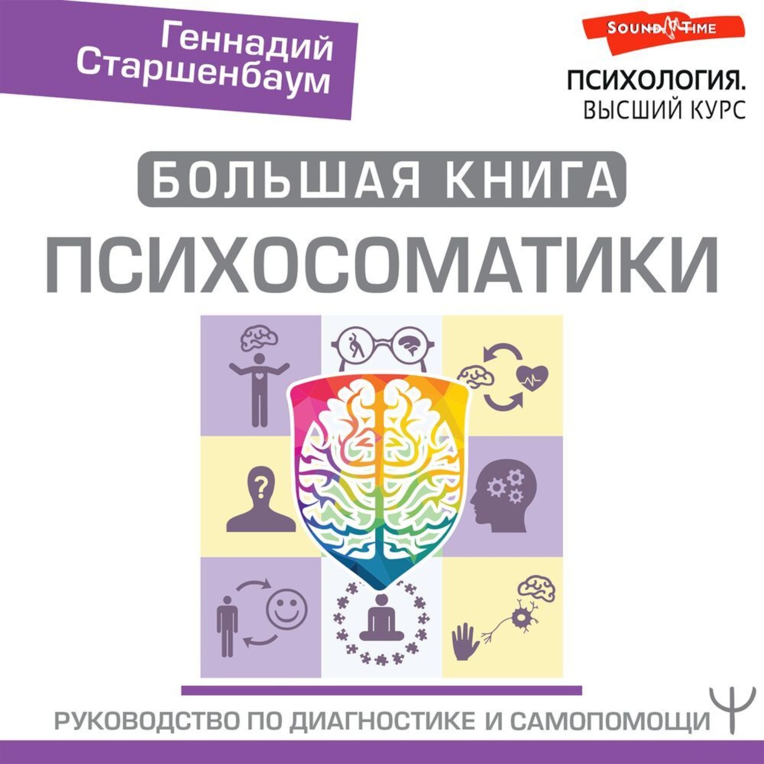 Обложка книги «Большая книга психосоматики. Руководство по диагностике и самопомощи»