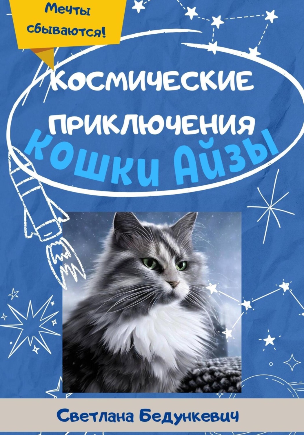Обложка книги «Космические приключения кошки Айзы»