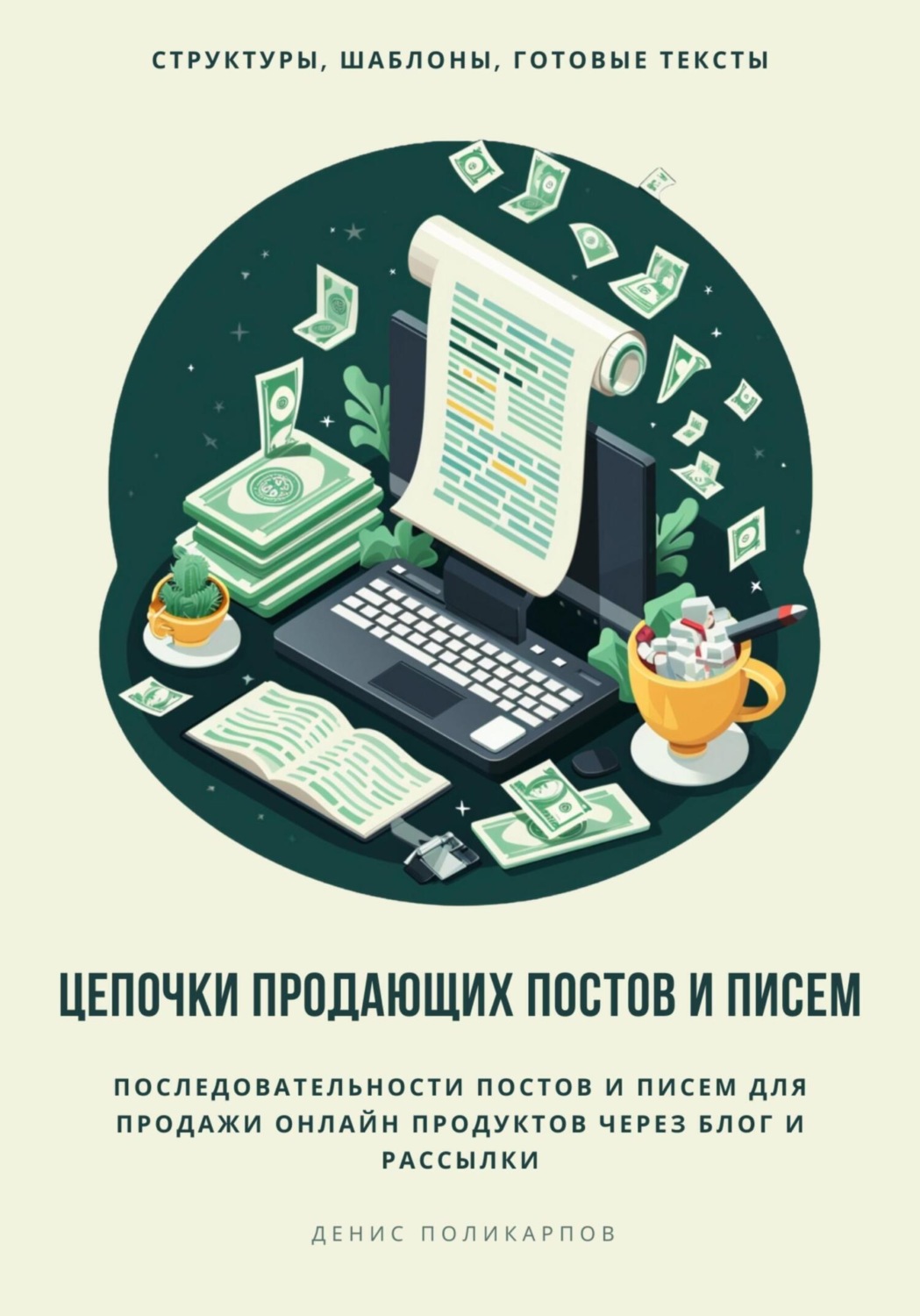 Обложка книги «Цепочки продающих постов и писем»