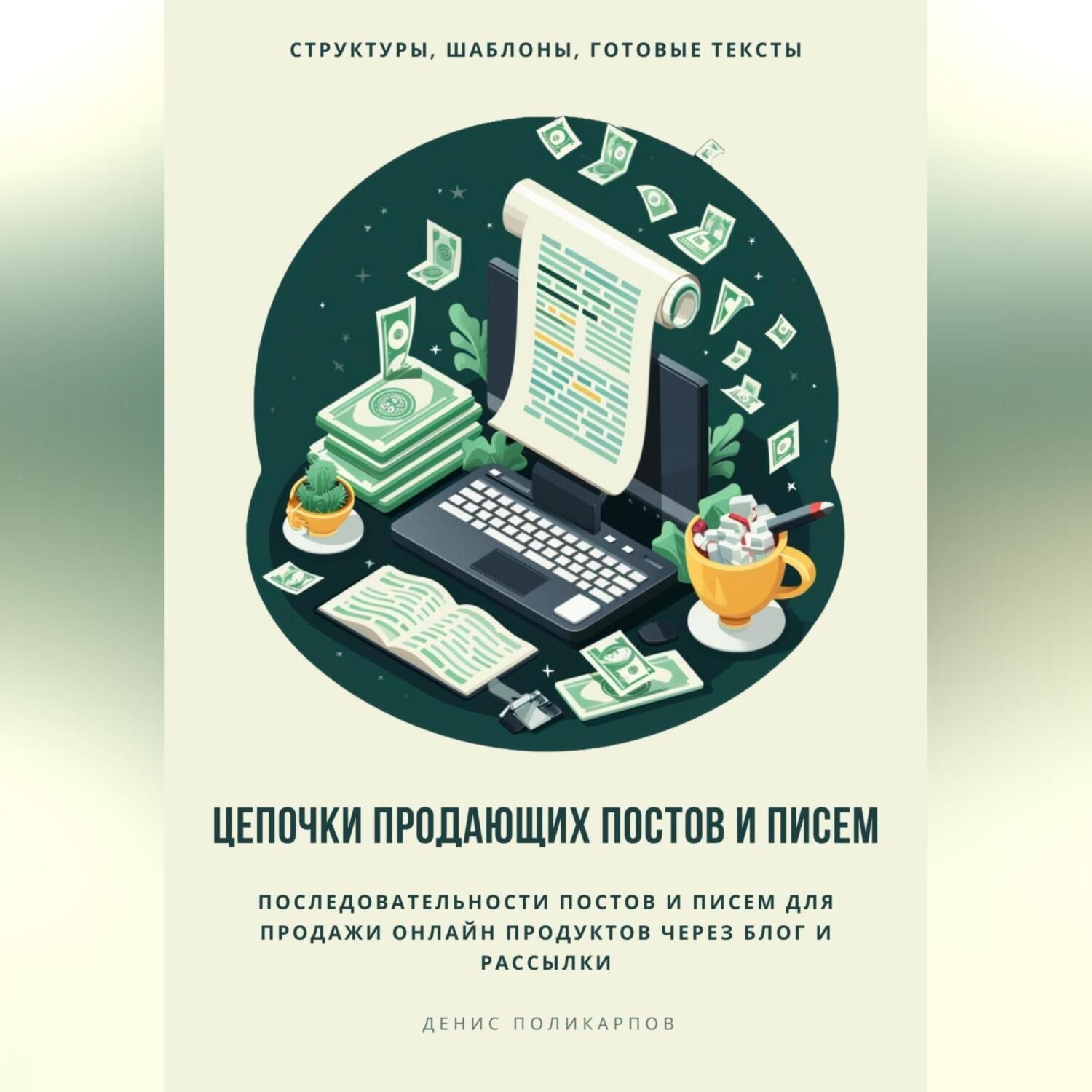 Обложка книги «Цепочки продающих постов и писем»
