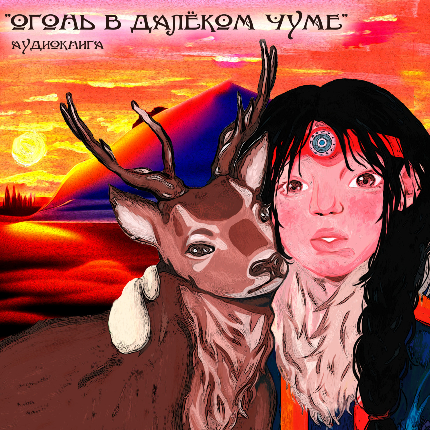 Обложка книги «Огонь в далёком чуме: слушаем ненецкие сказки»