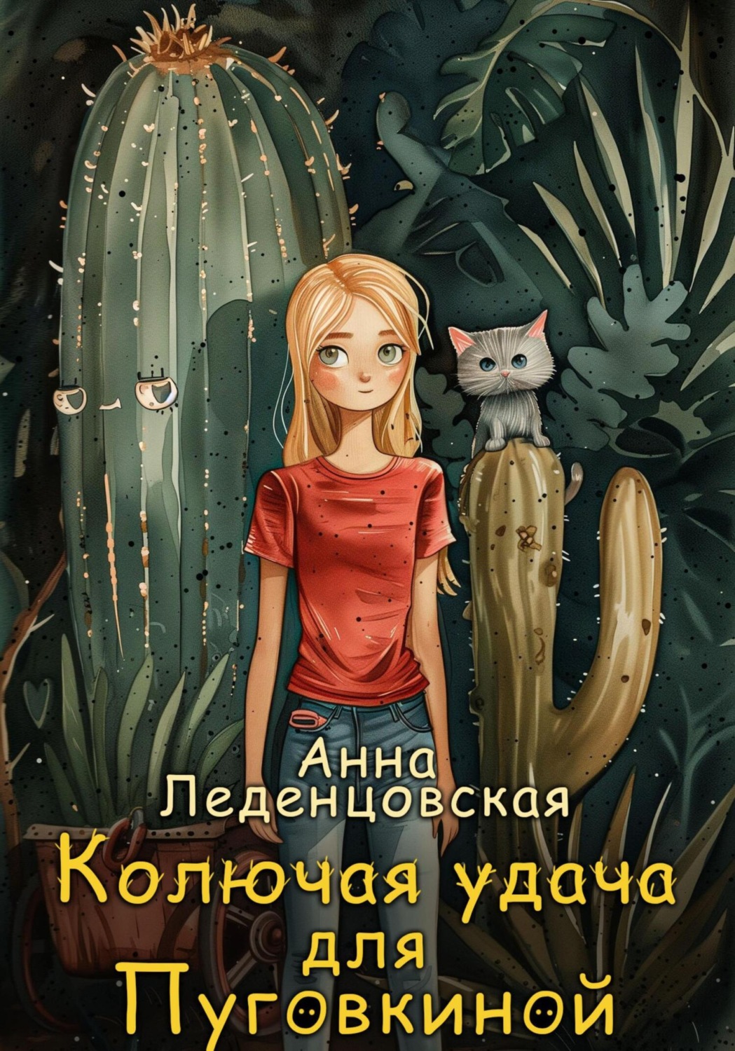 Обложка книги «Колючая удача для Пуговкиной»