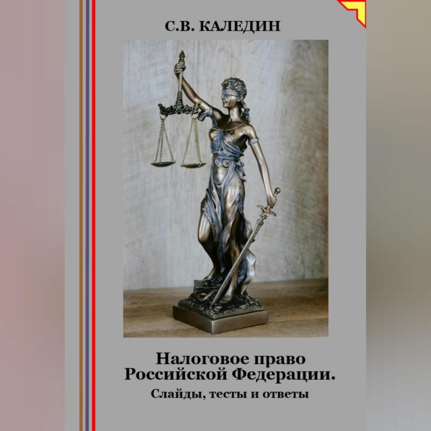 Обложка книги «Налоговое право Российской Федерации. Слайды, тесты и ответы»