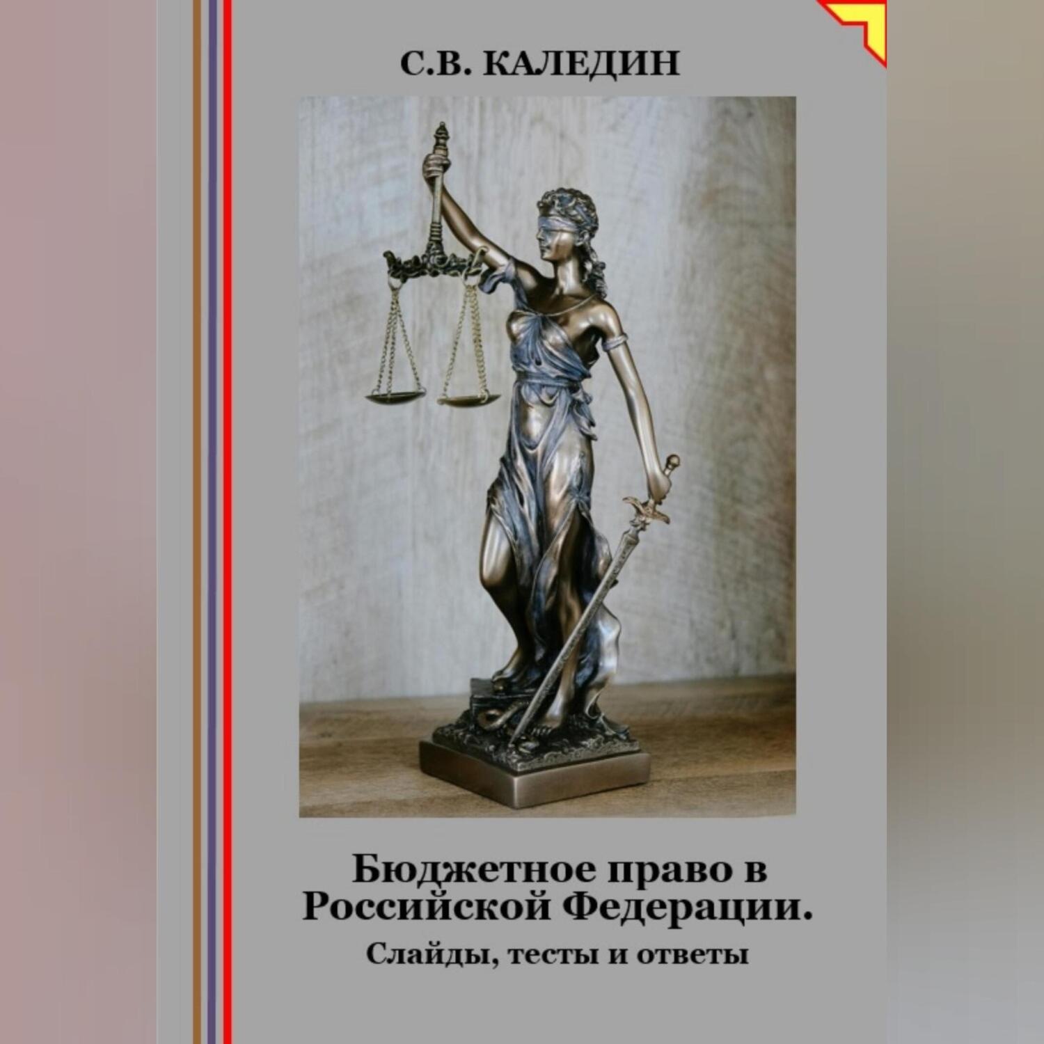Обложка книги «Бюджетное право в Российской Федерации. Слайды, тесты и ответы»