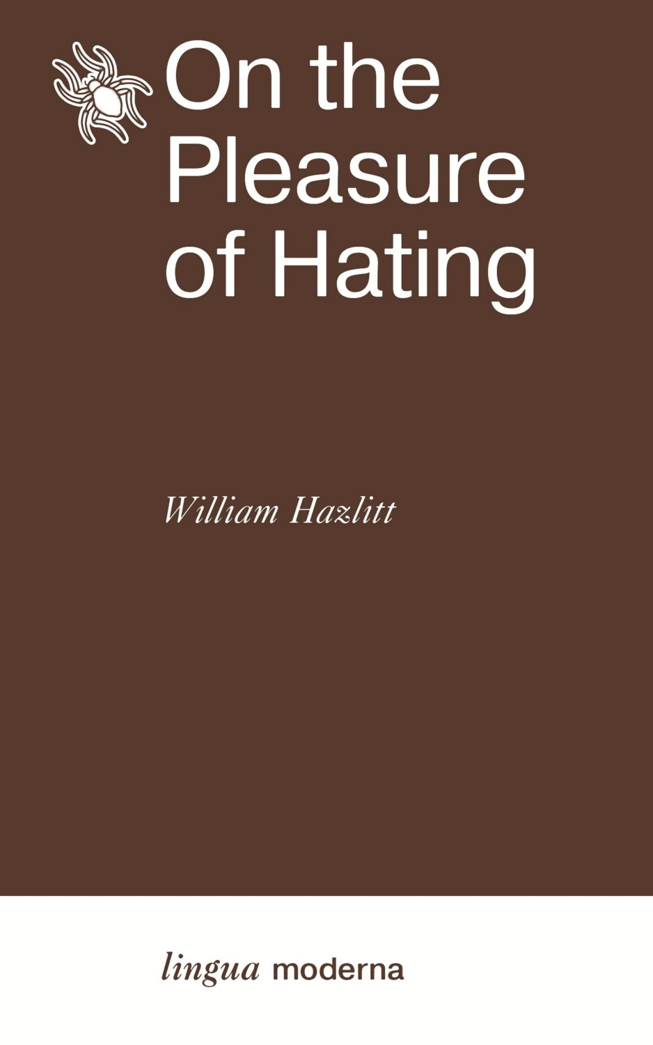 Обложка книги «On the Pleasure of Hating»