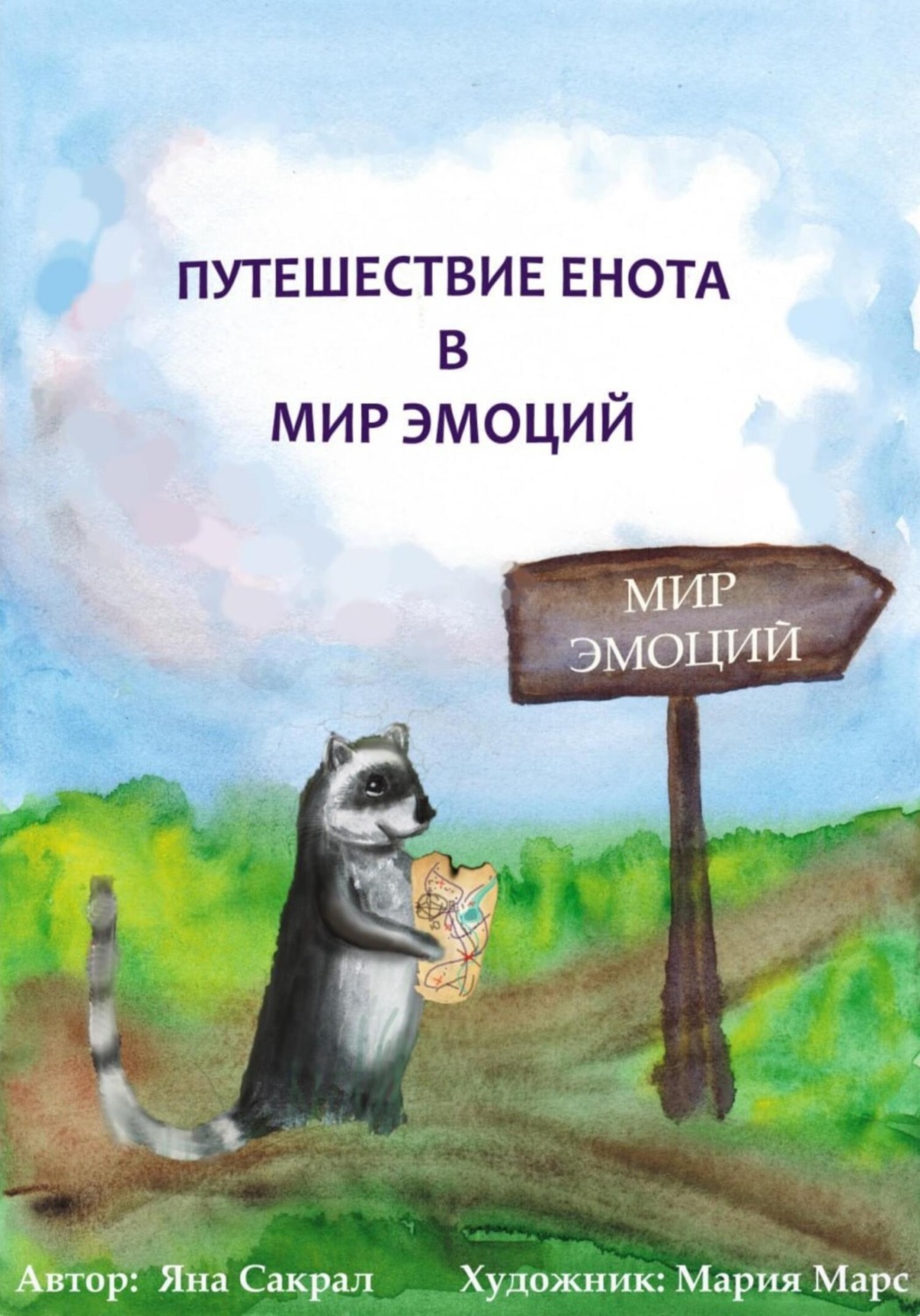 Обложка книги «Путешествие енота в мир эмоций»